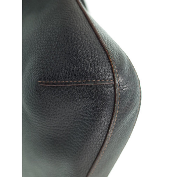 Prada Leather Shoulder Bag Handbag Black - Picture 6 of 9